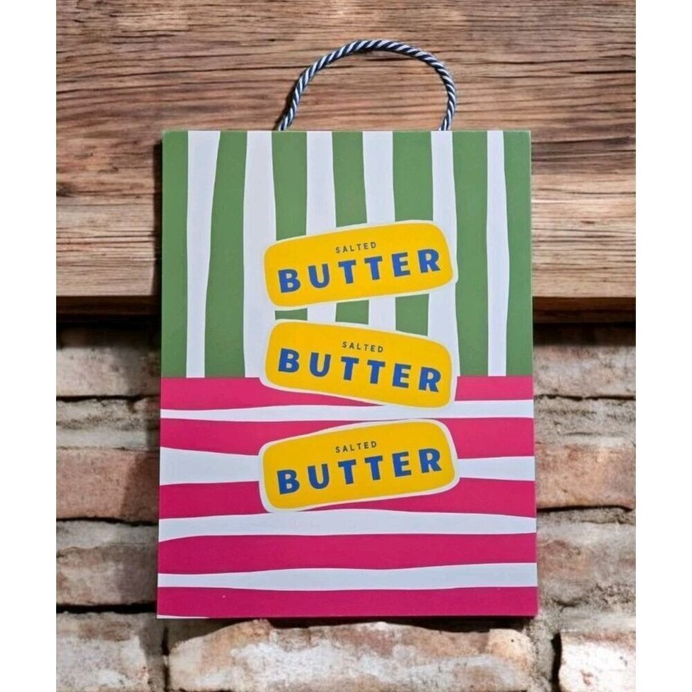 New Salted Butter Margine Kitchen Wall Art Retro Bold Colorful Print Decor